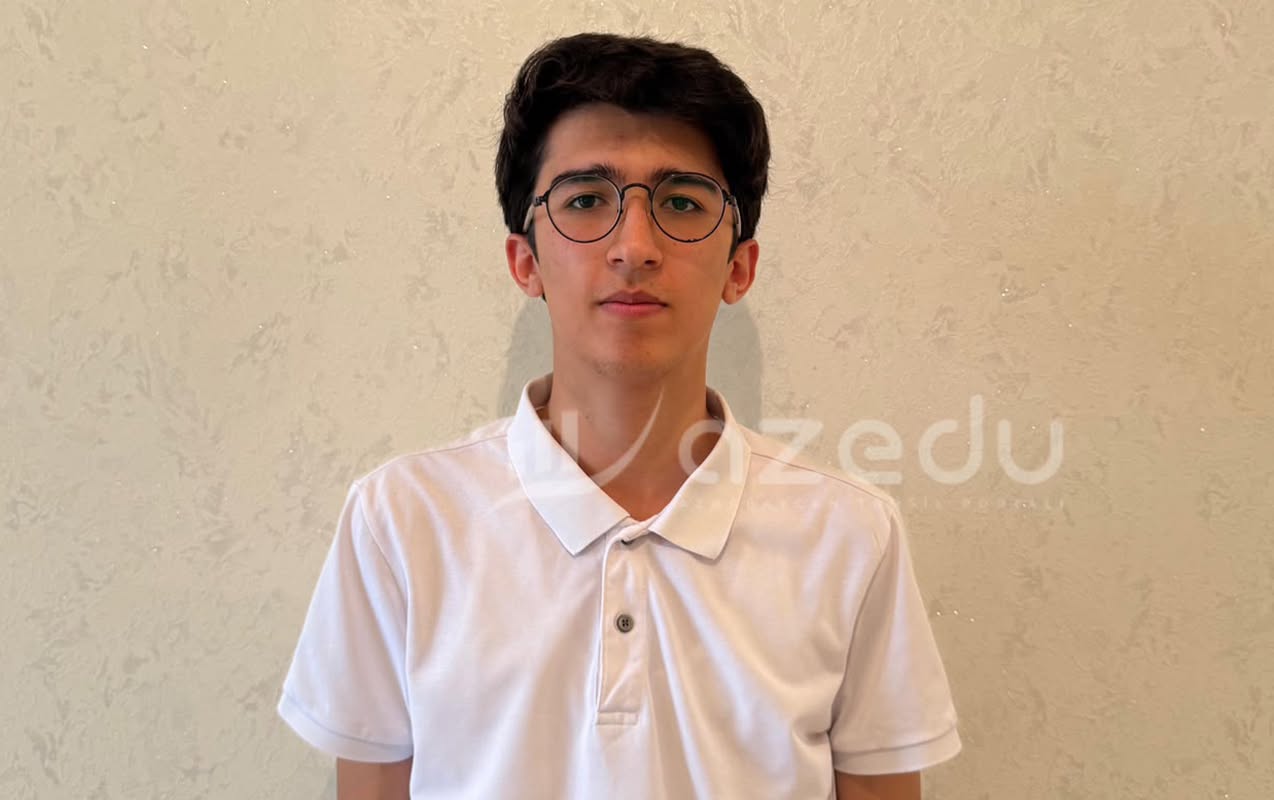 II ixtisas qrupu üzrə ən yüksək nəticə göstərən abituriyent danışdı