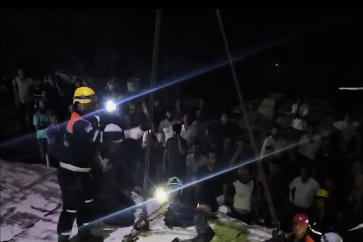 Hövsanda mağazanın tavanı uçdu: Qadın dağıntılar altında qaldı-VİDEO