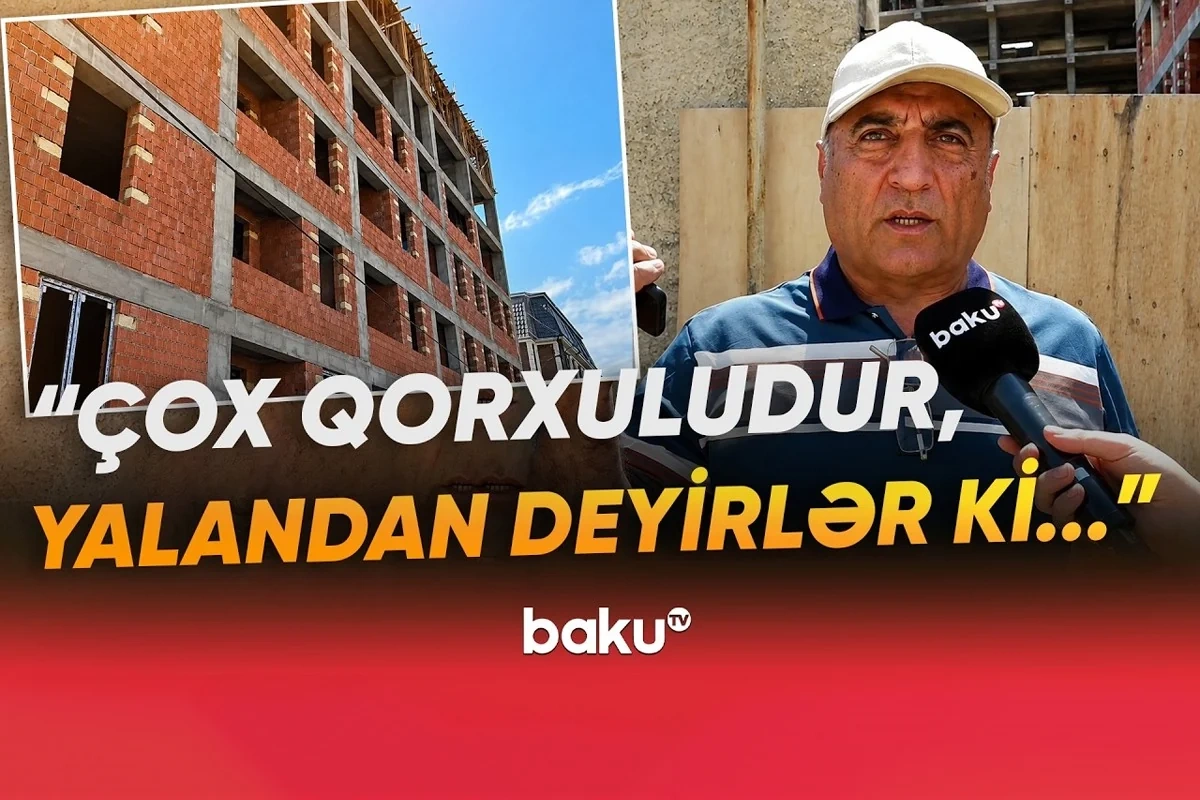 Masazırda bina qalmaqalı-Sakinlər şikayət edir