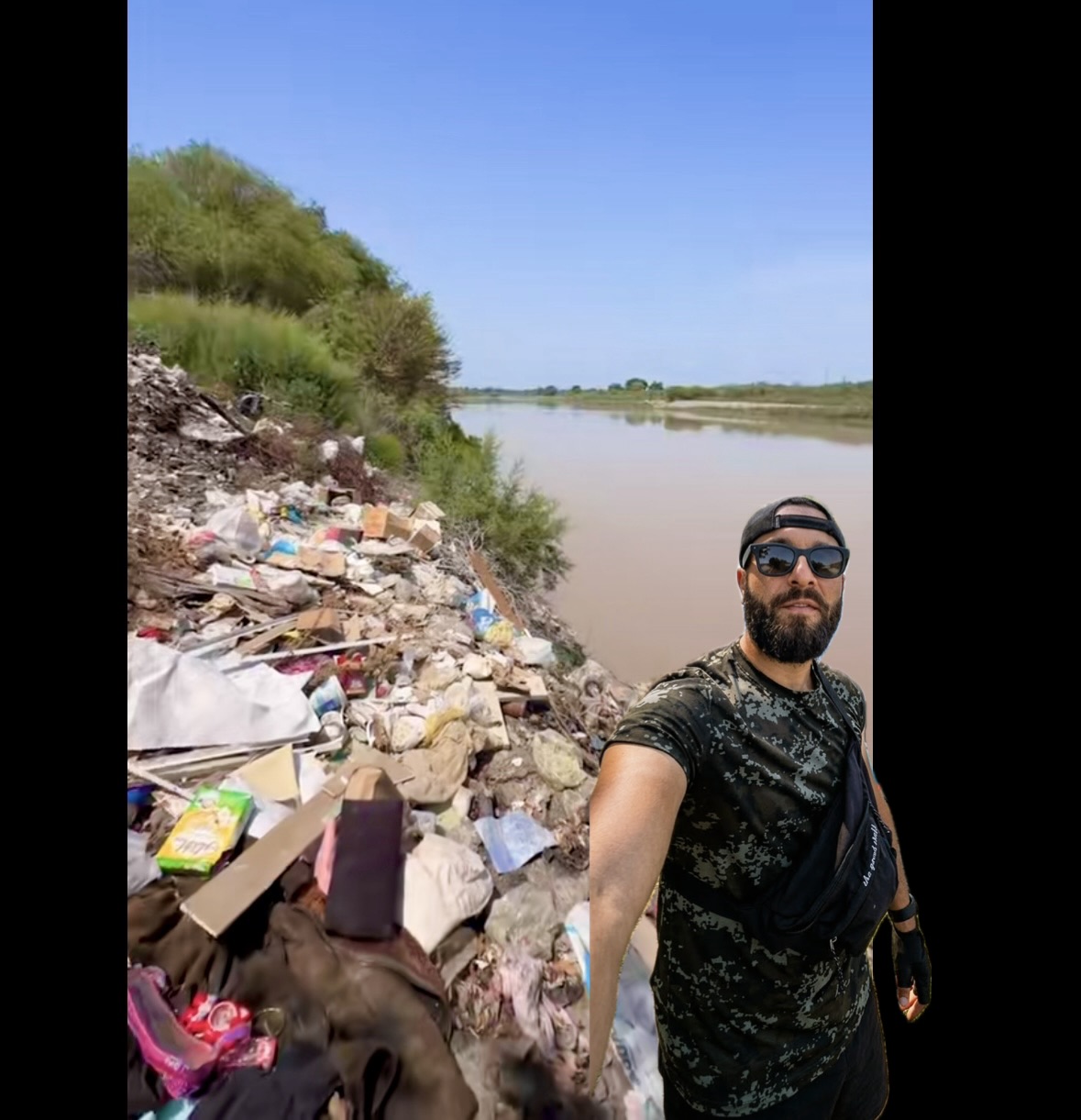 Salyanda Kürün sahili zibilliyə çevrilib-Video