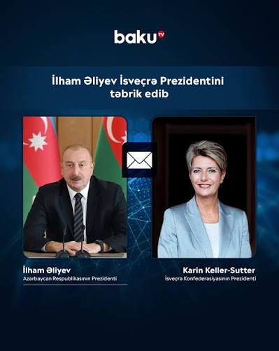 İlham Əliyev İsveçrə Prezidentini milli bayram münasibətilə təbrik edib