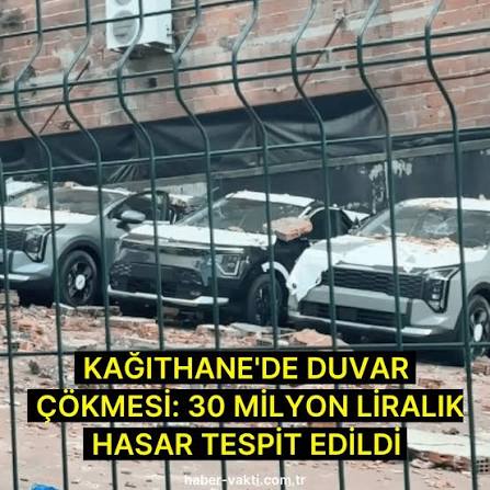 Divar çökdü-yepyeni maşınlara 1,3 milyon manatlıq ziyan dəyib-VİDEO