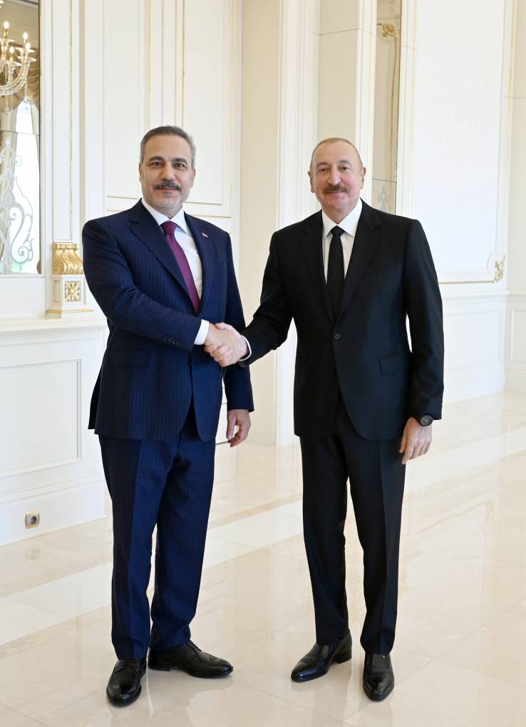 İlham Əliyev Hakan Fidanı qəbul etdi – FOTO